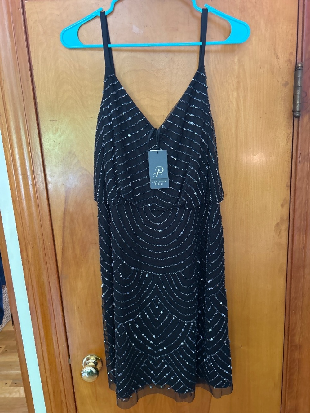 Beaded Adriana Pappell Dress